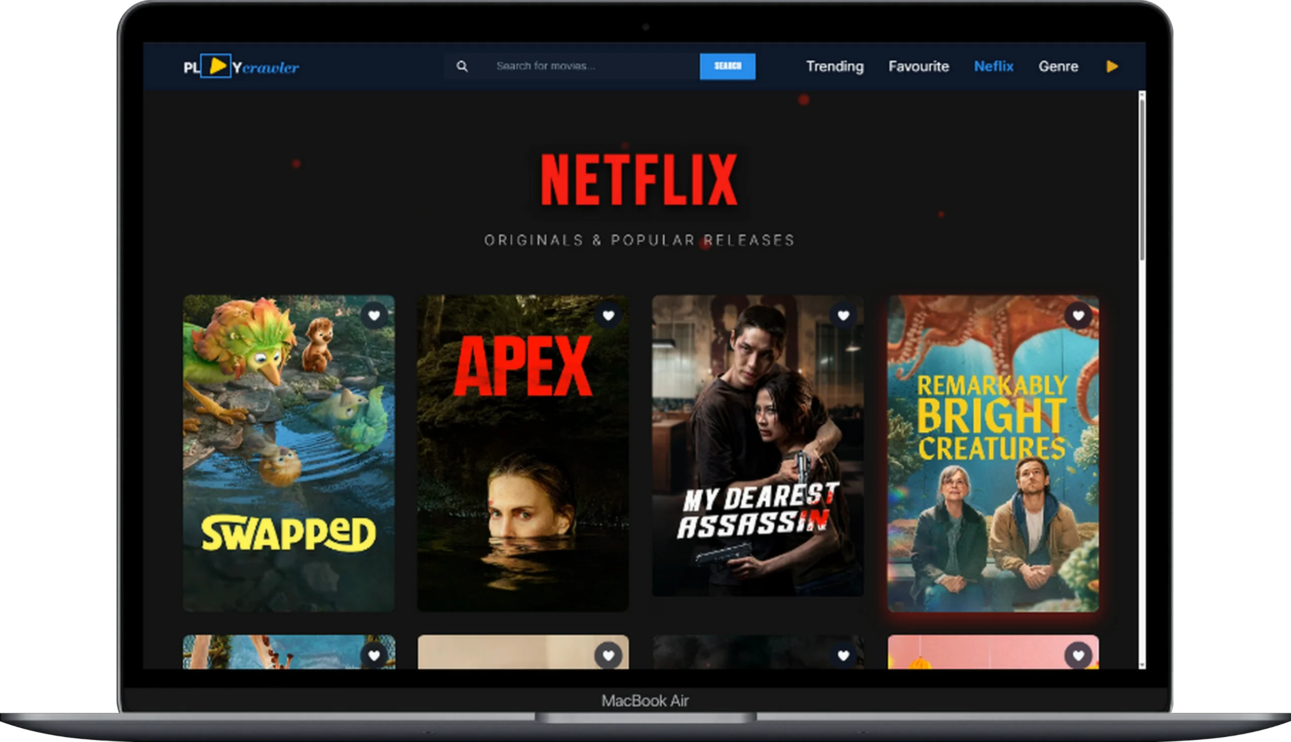 PlayCrawler movie discovery web app